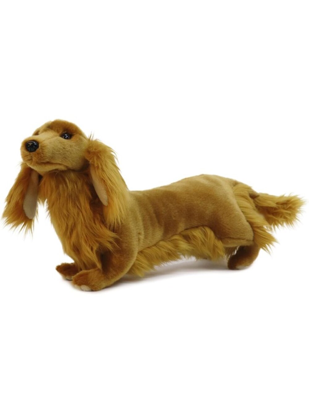 Lifelike Mini Dachshund Stuffed Animal - Realistic Brown Dog Plush Toy